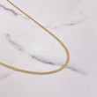 Cadena Escalera Plana 3.3gr / 60cm / 3mm Lisa Oro Amarillo +3 $