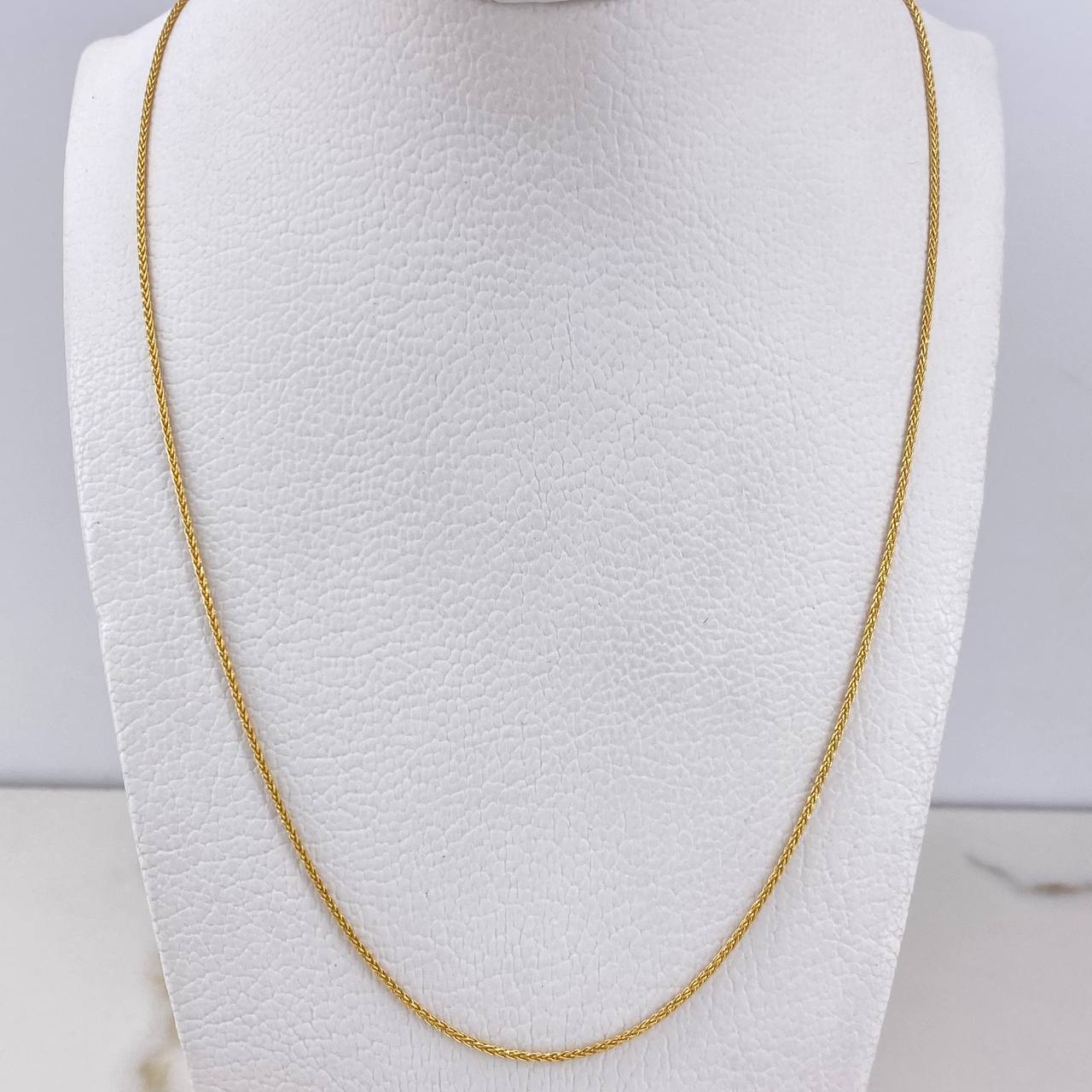 Cadena Franco 3.1gr / 50cm / 1mm Oro Amarillo +3 $