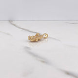 Dije Oso 3.6gr / 2.5cm / Circones Blancos Negros Oro Amarillo $