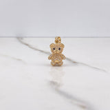 Dije Oso 3.6gr / 2.5cm / Circones Blancos Negros Oro Amarillo $