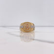 Anillo Ancla 9.45gr / T10 / Circones Blancos Tres Oros $