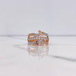 Anillo Mariposas 5.45gr / T7 3/4 / Circones Colores Dos Oros Blanco Rosa $