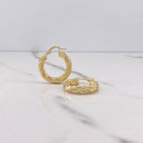 Candongas Emmi 4gr / 2.5cm / Entorchadas Oro Amarillo $