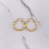 Candongas Maka 2.55gr / 2.5cm / Entorchadas Oro Amarillo $