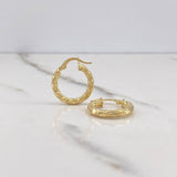 Candongas Majo 1.9gr / 2cm / Diamantada Oro Amarillo $