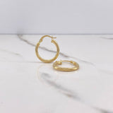 Candongas Kris 1.5gr / 2cm / Entorchadas Oro Amarillo $
