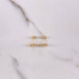 Topos Corazon 0.7gr / Troquelados Oro Amarillo $