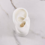 Topos Bola 1gr / 8mm Diamantados Oro Amarillo $