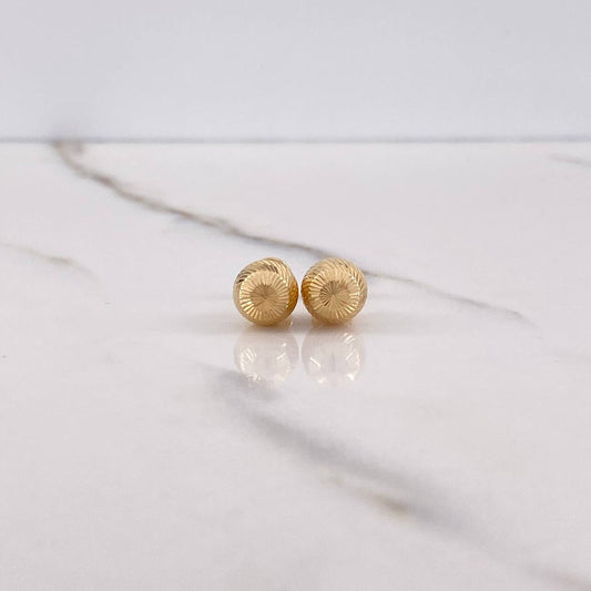 Topos Bola 1.1gr / 8mm Diamantados Oro Amarillo 18K $