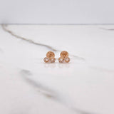 Topos Infinito 0.65gr / Circones Blancos Oro Rosa $