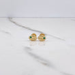 Topos Grano Café 0.5gr / Circones Verdes Oro Amarillo 18K &