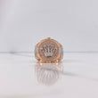Anillo Corona RX 10.8gr / T9 / Circones Blancos Dos Oros Blanco Rosa $