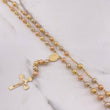Rosario Virgen Milagrosa 16.6gr / 60cm / 5mm-6mm Bolas Lisas Tres Oros &