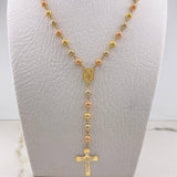 Rosario Virgen Milagrosa 16.6gr / 60cm / 5mm-6mm Bolas Lisas Tres Oros &
