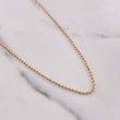 Cadena Tipo Militar 5.2gr / 45cm / 2mm Diamantado Discoteca Oro Rosa +3 &