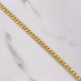 Pulso Cubano Infinito 6.6gr / 21cm / Diamantado Circones Blancos Oro Amarillo +2 $