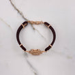 Pulso HB 13.4gr / 19cm / Cauchos Cafes Oro Rosa $