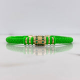 Pulso Corona Rx 7.15gr / 19cm / Caucho Verde Cicones Verdes Oro Amarillo $