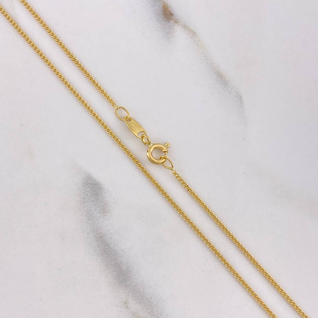 Cadena Mini Cubana 2.4gr / 45cm / 1mm Oro Amarillo +1 $