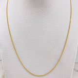 Cadena Mini Cubana 2.45gr / 45cm / 1mm Oro Amarillo +1 $
