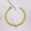 Pulso Cubano Infinito 9.6gr / 21cm / 6mm Circones Blancos Oro Amarillo +2 $