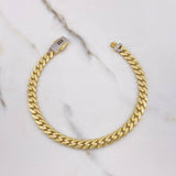 Pulso Cubano Infinito 9.6gr / 21cm / 6mm Circones Blancos Oro Amarillo +2 $