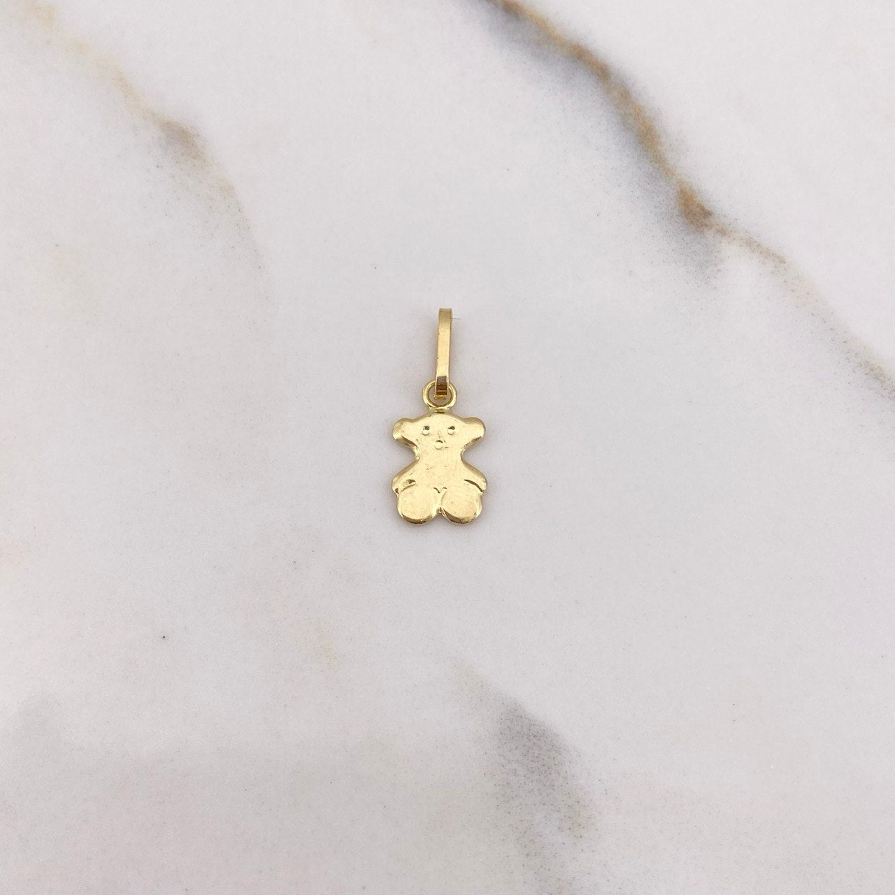 Dije Oso Ts 0.45gr / 1.6cm / Liso Oro Amarillo &