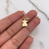 Dije Oso Ts 0.45gr / 1.6cm / Liso Oro Amarillo &