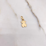 Dije Oso Ts 0.65gr / 1.6cm / Plano Oro Amarillo &