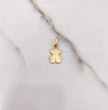 Dije Oso Ts 0.65gr / 1.6cm / Plano Oro Amarillo &
