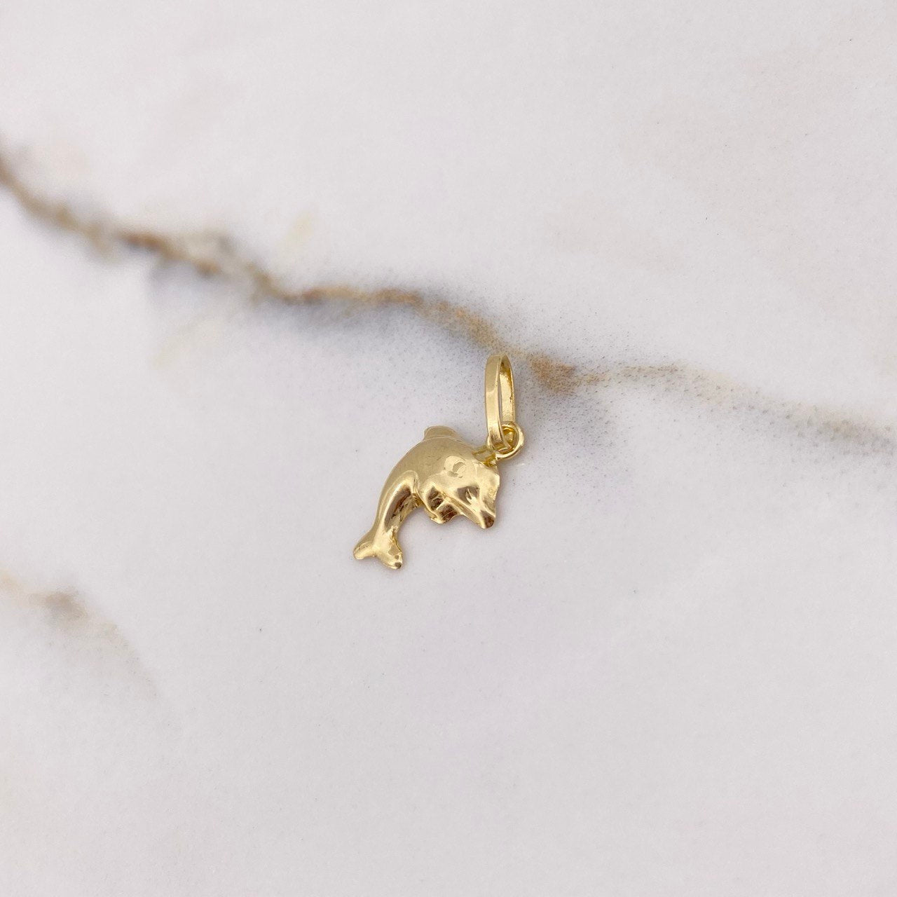 Dije Delfin 0.45gr / 1.8cm / Liso Oro Amarillo &