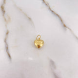 Dije Corazon 0.65gr / 1.7cm / Soplado Oro Amarillo &
