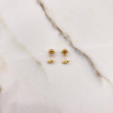 Topos Serpiente Enrroscada 0.6gr / Oro Amarillo $