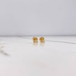 Topos Espiral 0.6gr / Circon Blanco Oro Amarillo $