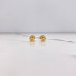 Topos Flor 0.65gr / Circon Blanco Oro Amarillo $