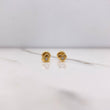 Topos Corazon 0.9gr / Circon Blanco Oro Amarillo $