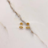 Topos Rusticos 1.05gr / Circon Blanco Oro Amarillo $