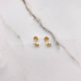 Topos Tortuga 0.65gr / Circones Blancos Oro Amarillo &
