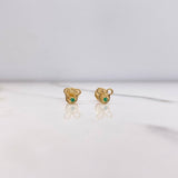 Topos Ratón 0.75gr / Circon Verde Oro Amarillo &