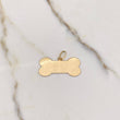 Dije Placa Hueso 2.35gr / 3cm / Grabado Guella Liso Oro Amarillo $