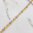 Pulso Rustica Espiga 10gr / 19cm / Bolas Cauchos Lila Oro Amarillo $