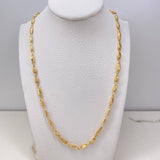 Cadena Rustica 11.6gr / 65cm / 4mm Liso Oro Amarillo &