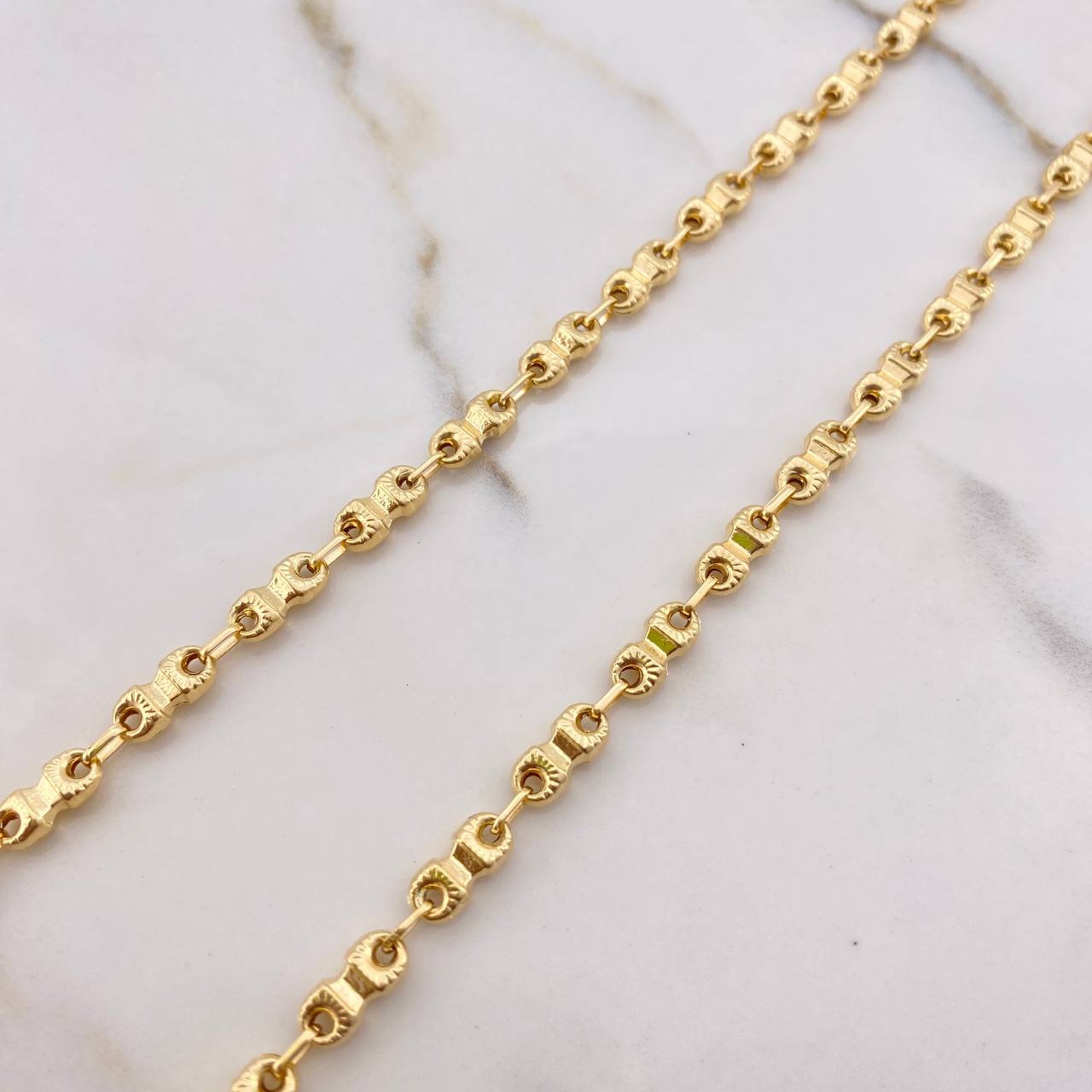 Cadena Rustica Eslabon RX 14.55gr / 65cm / 4mm Oro Amarillo &