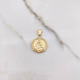 Dije Virgen del Carmen 1.4gr / 2.6cm / Troquelado Oro Amarillo &