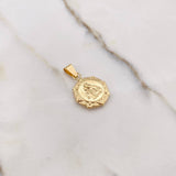 Dije Virgen del Carmen 1.4gr / 2.6cm / Troquelado Oro Amarillo &