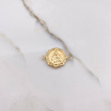 Herraje Virgen del Carmen 1.55gr / 2.3cm / Troquelado Oro Amarillo &