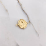 Herraje Virgen del Carmen 1.55gr / 2.3cm / Troquelado Oro Amarillo &