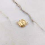 Herraje Virgen del Carmen 0.95gr / 1.9cm / Troquelado Oro Amarillo &