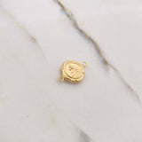 Herraje Virgen del Carmen 0.95gr / 1.9cm / Troquelado Oro Amarillo &