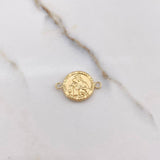 Herraje Virgen del Carmen 1.1gr / 2cm / Troquelado Oro Amarillo &